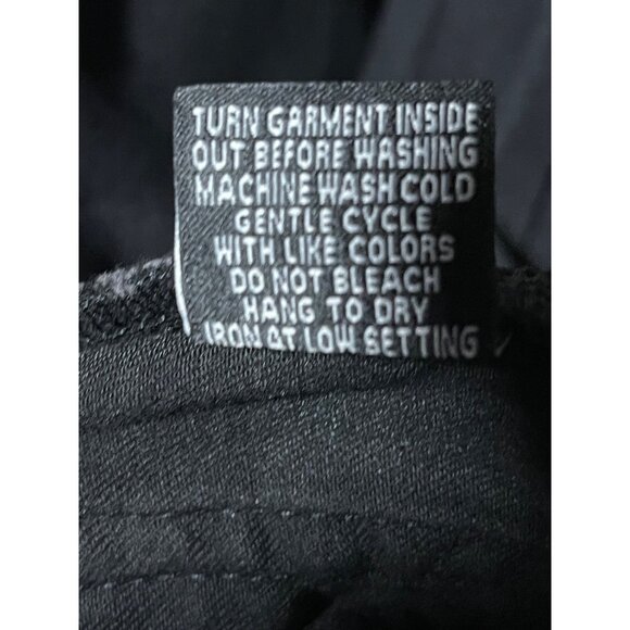 Harper & Ivy Womens Black Bootcut Jeans Jr Sz 7 Embellished Pockets Modern Boho - Picture 8 of 10